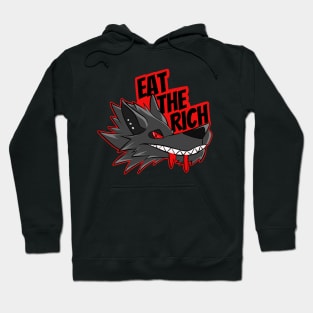 Red Punk Wolf Hoodie